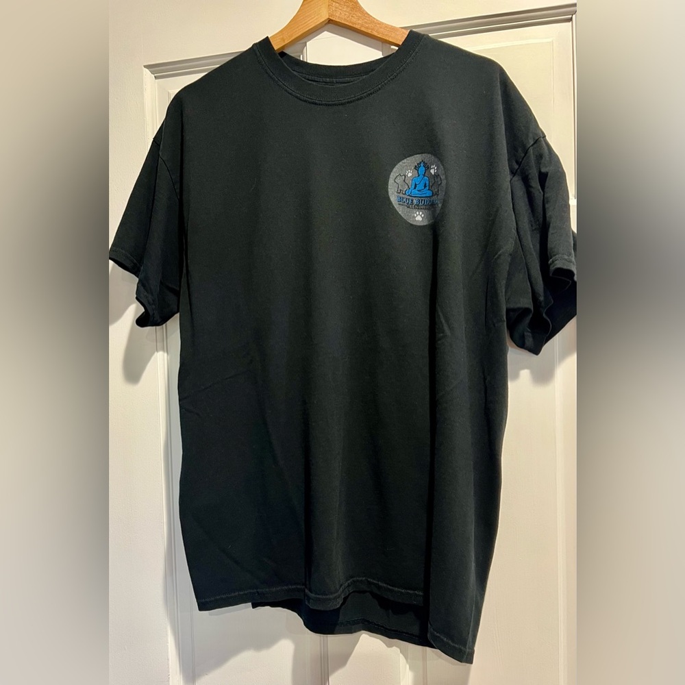 🍀Vintage tee blue Buddha frenchies